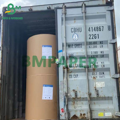 ม้วนกระดาษคราฟท์สีน้ำตาลยืดได้สำหรับกระสอบข้าวคราฟท์ 70g 80g 85g 100g 120g