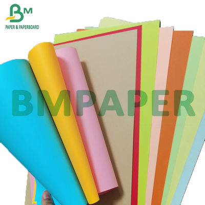 กระดาษบริสตอลที่ไม่เคลือบสี 100gsm - 250gsm ความกว้าง 1350 มม. การ์ดสี DIY