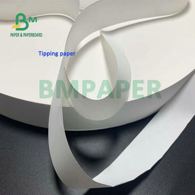 24gsm 28gsm Tipping Paper กระดาษขาวไม่เคลือบผิวสำหรับห่อบุหรี่