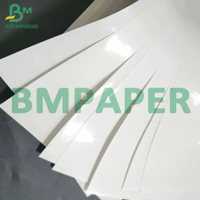 80g 90g White Wet Strength Paper ฉลากขวดเบียร์ฟอกขาว Papel In Sheets