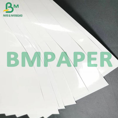80g 90g White Wet Strength Paper ฉลากขวดเบียร์ฟอกขาว Papel In Sheets