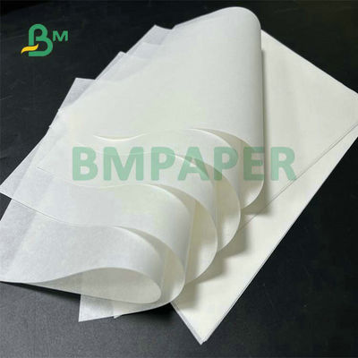 ม้วนกระดาษ Greaseproof เคลือบสีขาว 30gsm 35gsm 40gsm สำหรับห่อแฮมเบอร์เกอร์