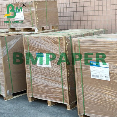 กระดาษคราฟท์กระสอบเวอร์จินความแข็งแรงสูง 48 ซม. 50 ซม. 150 แกรมสำหรับบรรจุภัณฑ์อาหารสัตว์