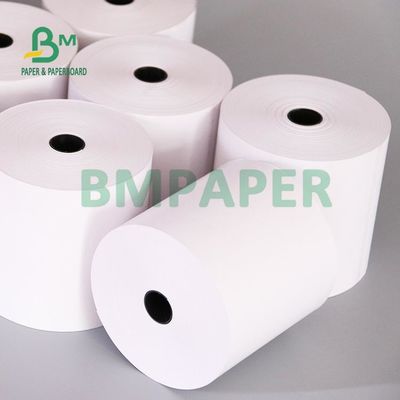 ม้วนกระดาษเครื่องพิมพ์ความร้อน 65 แกรม BPA ฟรีสำหรับใบเสร็จแคชเชียร์ 80 มม. 57 มม