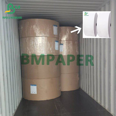 กระดาษพิมพ์ความร้อน 70gsm 55gsm 48gsm จอแสดงผลสีดำม้วนสีขาว 790 มม