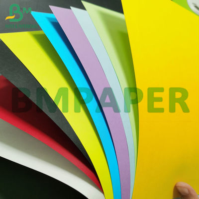 80GSM 110GSM กระดาษคราฟท์บรรจุสีสัน กระดาษหัตถกรรมบริสตอลสำหรับถุง