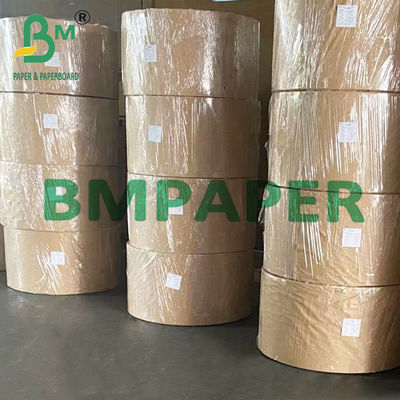 60GSM 120GSM เยื่อกระดาษบริสุทธิ์เกรดอาหารกระดาษคราฟท์สีขาวสำหรับหลอดใช้แล้วทิ้ง