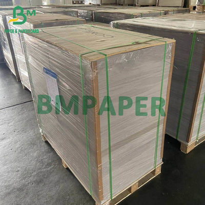 กล่องกระดาษดูเพล็กซ์ OEM แผ่นด้านหนึ่งสีเทาด้านเดียวเคลือบสีขาว 200 - 450 แกรม
