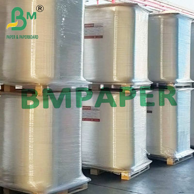 กระดาษสังเคราะห์ PP ความทนทานสีขาว 350um 400um สำหรับฉลากยา
