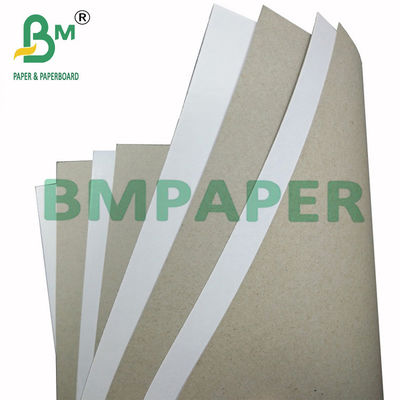 300gsm 400gsm 64x90cm กระดาษเคลือบสองหน้าด้านเดียวสีเทาด้านหลังสำหรับบรรจุ