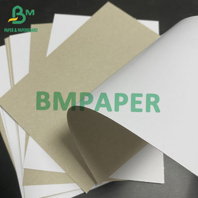 กระดาษด้านหลังสีเทาสองหน้าด้านสีเทา / ด้านสีขาวกล่องกระดาษแข็ง Blanc 350gsm 400gsm 450gsm