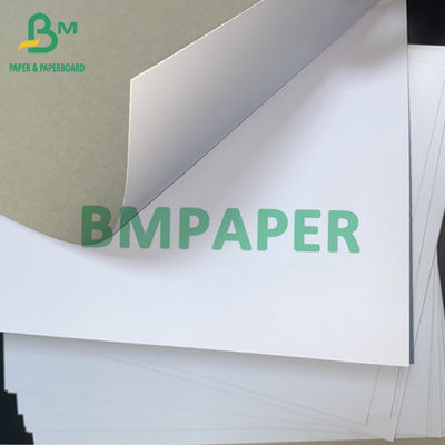 กระดาษด้านหลังสีเทาสองหน้าด้านสีเทา / ด้านสีขาวกล่องกระดาษแข็ง Blanc 350gsm 400gsm 450gsm