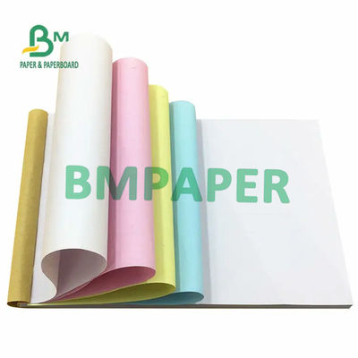 55gm NCR กระดาษไร้คาร์บอน สีขาว สีเหลือง สีแดง สีน้ําเงิน กระดาษชําระเงิน ภาพดํา