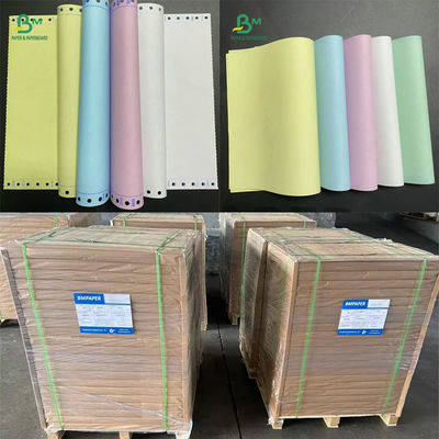 55gm NCR กระดาษไร้คาร์บอน สีขาว สีเหลือง สีแดง สีน้ําเงิน กระดาษชําระเงิน ภาพดํา