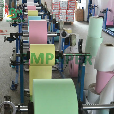 50 - 60 กรัม NCR Roll กระดาษสําเนาไร้คาร์บอน CFB CFB กระดาษ CB 240mm 610mm 860mm กว้าง