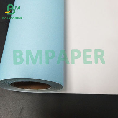 กระดาษสําเนาผงไม้ ใบสีฟ้าด้านเดียว กระดาษพันธนาการวิศวกรรม 80 กรัม