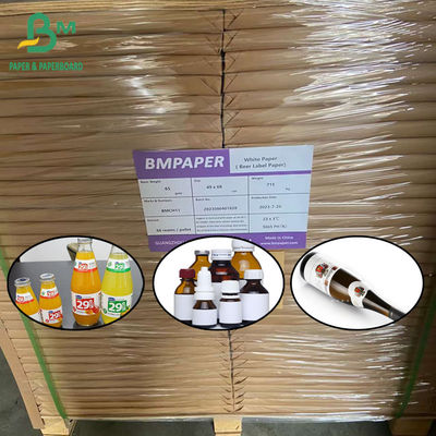 กระดาษสีขาว 65 กรัม สําหรับเบียร์ หรือตรากระป๋อง 49 X 68 ซม 40 X 68 ซม กระดาษความแข็งแรงสูง