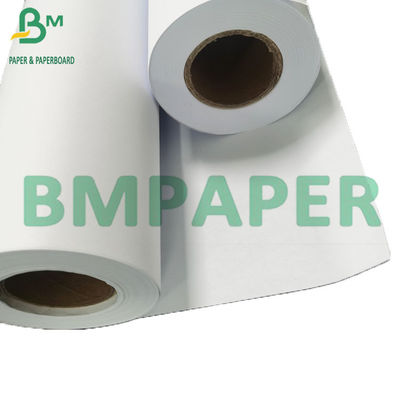 กระดาษ CAD สีขาว 20lb ไม่เคลือบ กระดาษจารึกงานวิศวกรรม กระดาษบอนด์ Roll สําหรับการพิมพ์