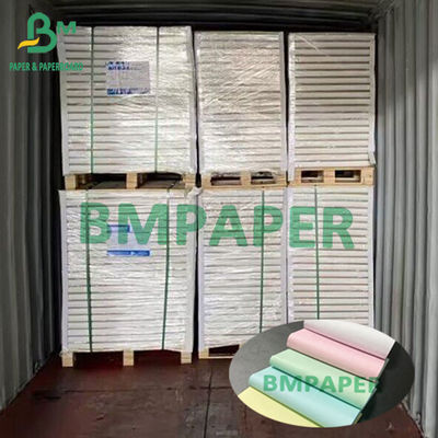 กระดาษ NCR ไร้คาร์บอน 55GSM 60GSM กระดาษคาร์บอนด้านหน้าด้านหลัง 55GSM 60GSM 66x100cm ขนาด 500 แผ่น