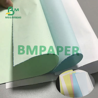 กระดาษ NCR ไร้คาร์บอน 55GSM 60GSM กระดาษคาร์บอนด้านหน้าด้านหลัง 55GSM 60GSM 66x100cm ขนาด 500 แผ่น
