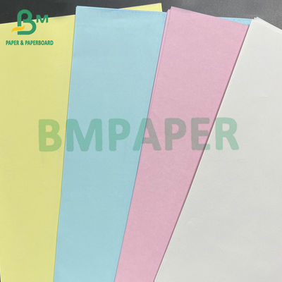 60gm NCR กระดาษโอนสําเนาสีขาว สีเหลือง สีชมพู สีฟ้า