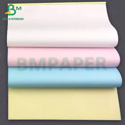 กระดาษสําเนาไร้คาร์บอน FDA กระดาษสําเนา 55gsm CB CF CFB หลายสี