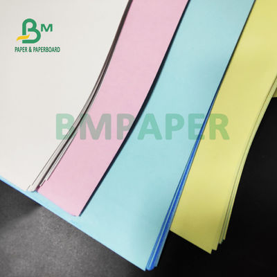 กระดาษสํานักพิมพ์ NCR ขนาด 55 กรัม ขนาด 60 กรัม สีชมพู สีขาว สีน้ําเงิน