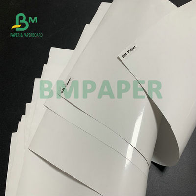กระดาษโครโมสีเคลือบ 80 กรัม 100 กรัม C1S สําหรับการทําสติ๊กเกอร์สติ๊กเกอร์