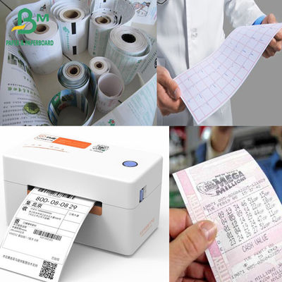 กระดาษไฟฟ้าขาว 57*40 มิลลิเมตร 80*80 มิลลิเมตร 80*60 มิลลิเมตร