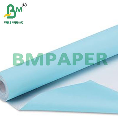 80 กรัม 24&quot; X 150 ฟุต กระดาษแผนผังสีน้ําเงินหลังขาว สําหรับการวาดภาพวิศวกรรม
