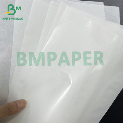 45 gsm + 10 gsm กระดาษบรรจุเบอร์กเกอร์สีขาวเคลือบ PE สวยด้านหนึ่ง กระดาษชํารุด
