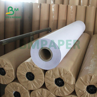 45 กรัม 60 กรัม กระดาษพลอตเตอร์ไม่เคลือบสําหรับเครื่องตัด 165cm 190cm x 250m
