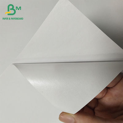 80GSM กระดาษฉลากสีขาวสีเดี่ยวกระจ่างกระจ่างกระจก