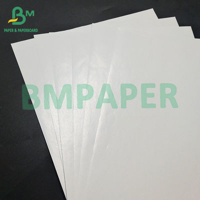 80GSM กระดาษฉลากสีขาวสีเดี่ยวกระจ่างกระจ่างกระจก