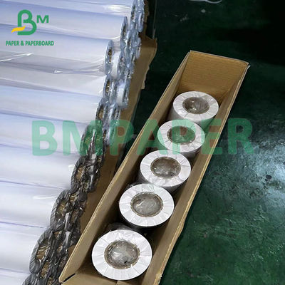 20LB 24"×150" CAD INK JET ROLLS Bond สีขาว 80gsm กระดาษพลอตเตอร์ สําหรับกระดาษวิศวกรรม