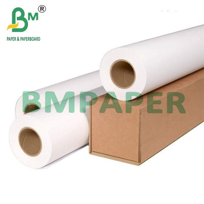 24&quot; 36&quot; X 500ft 80g Plotter Paper Roll 2&quot; Core สําหรับเครื่องพิมพ์ชนิดหมึก