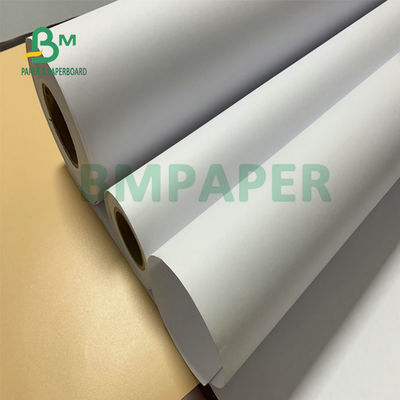 36' X 300ft ผิวเคลือบ 28lb CAD Plotter กระดาษพันธนาการม้วน 3' หลัก