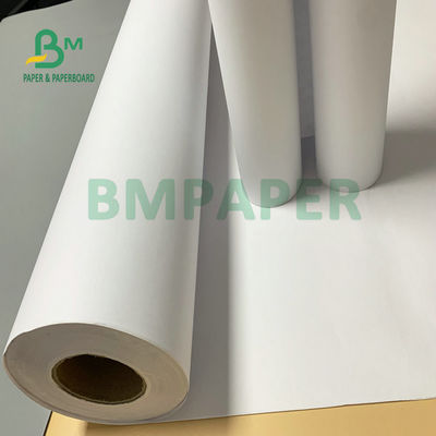 36' X 300ft ผิวเคลือบ 28lb CAD Plotter กระดาษพันธนาการม้วน 3' หลัก