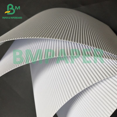 120 +120 GSM 1MM ความหนา ขาว 2 ชั้น E กระดาษ corrugated ใบเดียวด้าน สําหรับกรอบเครื่องสําอาง