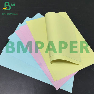 กระดาษไร้คาร์บอนต่อเนื่อง 60 กรัม 70 กรัม ในสีที่แตกต่างจากการพิมพ์ NCR