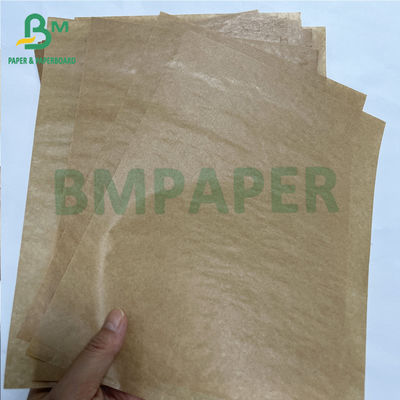 สามารถรีไซเคิลได้ 40 กรัม พรีเมียมด้านหนึ่งกระดาษกล่องกระเป๋า kraft สีน้ําตาลกระจ่าง