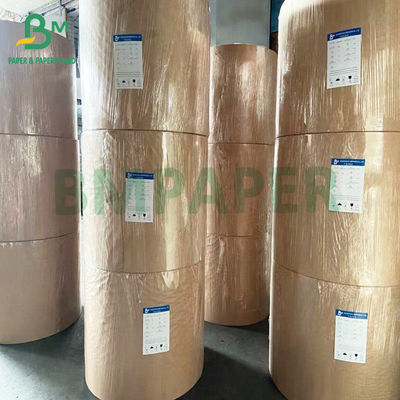 สามารถรีไซเคิลได้ 40 กรัม พรีเมียมด้านหนึ่งกระดาษกล่องกระเป๋า kraft สีน้ําตาลกระจ่าง