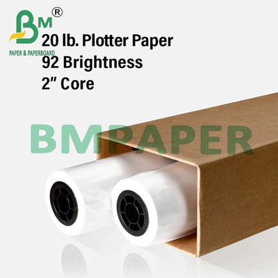 24&quot; x 150ft 2&quot; คอร์ 20lb กระดาษแผนแผนสําหรับการวาด CAD 5 รอลล์ / เคส