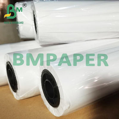 กระดาษผสมสีขาว ขนาด 36&quot; x 500ft 3&quot; คอร์ 20lb สําหรับเครื่องพิมพ์ Inkjet ขนาดใหญ่