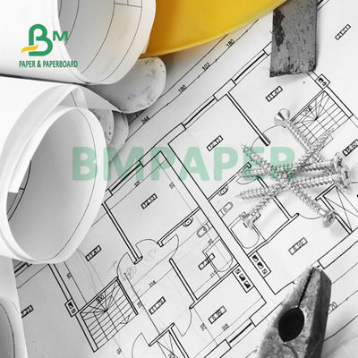 กระดาษบอนด์ขนาดใหญ่ 20lb กระดาษ CAD Plotter ไม่เคลือบ
