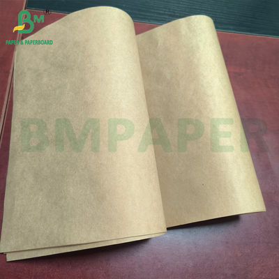 กระดาษกระเป๋า Kraft ของธรรมชาติขนาดอาหาร 40-80 กรัม สําหรับกระเป๋าบรรจุขนมอาหารว่าง