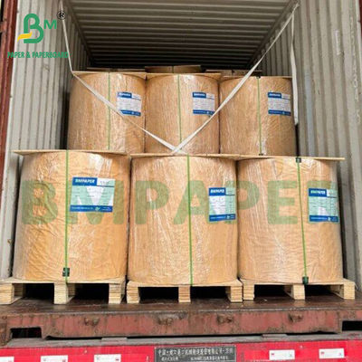 กระดาษกระเป๋า Kraft ของธรรมชาติขนาดอาหาร 40-80 กรัม สําหรับกระเป๋าบรรจุขนมอาหารว่าง