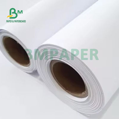100 กรัม 150 กรัม แมทท์เคลือบ CAD พล็อตเตอร์กระดาษม้วน 24' 36' X 300ft สีหมึก