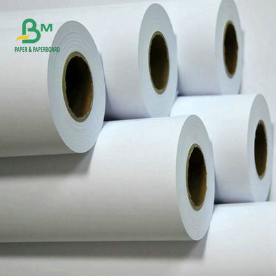 108 กรัม 128 กรัม 610 มิลลิเมตร 914 มิลลิเมตร Inkjet Printing Coated CAD Plotter Paper Roll สําหรับการวาดภาพวิศวกรรม