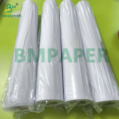 24 X 150 CAD กระดาษม้วน, 20 ปอนด์ บอนด์กระดาษ 2&quot; หลัก CAD Inkjet การพิมพ์